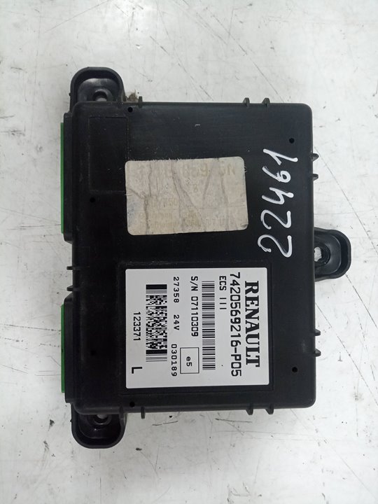 UNIDAD DE CONTROL DE SUSPENSION NEUMATICA RENAULT MAGNUM AB 2005 Cabina adel.tractor semirr. GV     4X2    4XX.18 Gran espacio   |   12.06 - 12.09