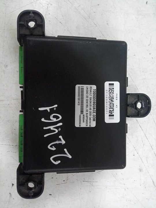 UNIDAD DE CONTROL DE SUSPENSION NEUMATICA RENAULT MAGNUM AB 2005 Cabina adel.tractor semirr. GV     4X2    4XX.18 Gran espacio   |   12.06 - 12.09