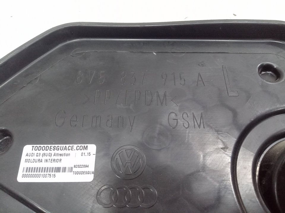 MOLDURA INTERIOR AUDI Q3 (8UG) Attraction   |   01.15 - 12.18