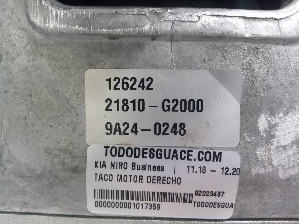 TACO MOTOR DERECHO KIA NIRO Business