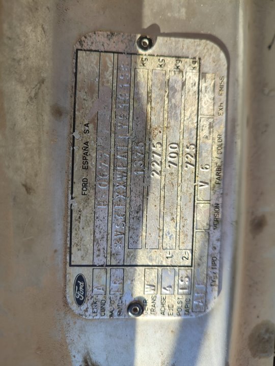 FORD ORION CL Motor 1,6 Ltr. - 77 kW CAT