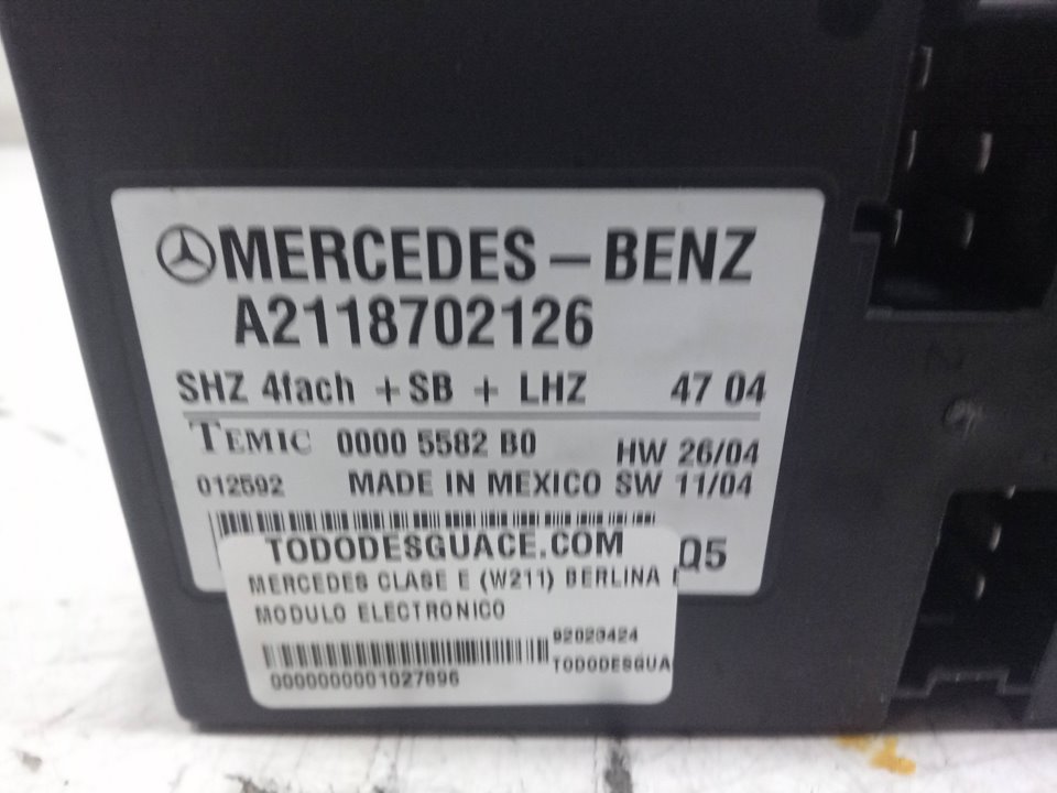 MODULO ELECTRONICO MERCEDES-BENZ CLASE E (W211) BERLINA E 500  4-Matic (211.083)