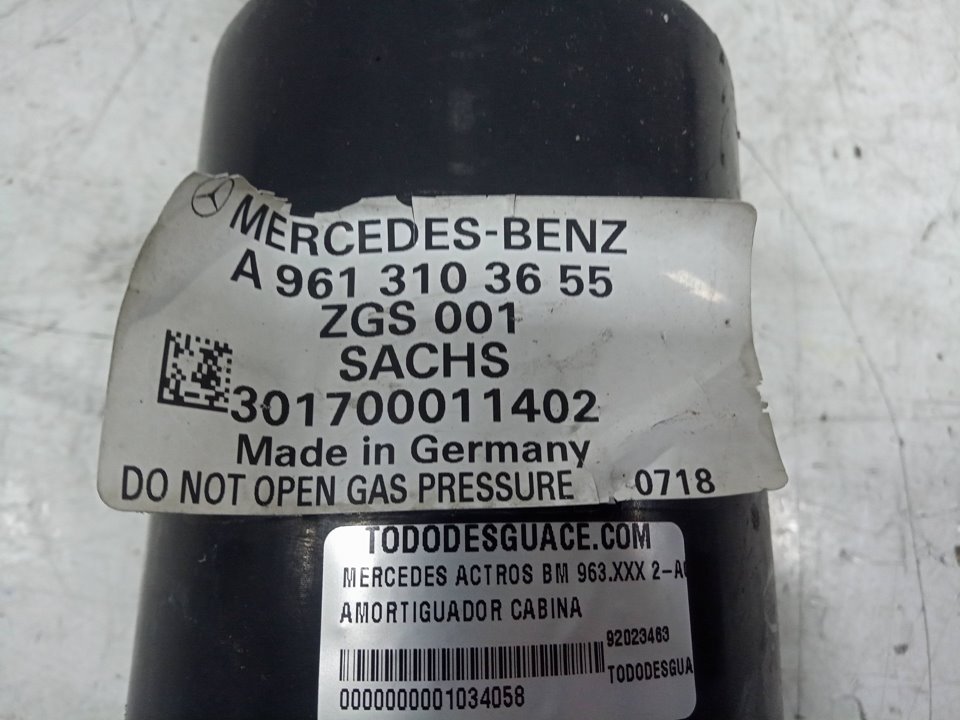 AMORTIGUADOR CABINA MERCEDES-BENZ ACTROS BM 963.XXX 2-ACHSER 18XX 4x2 Sattelzugmaschine L BigSpace