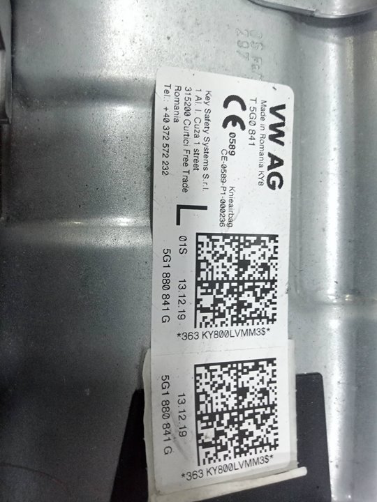 KIT AIRBAG VOLKSWAGEN GOLF VII LIM. (BQ1) Advance
