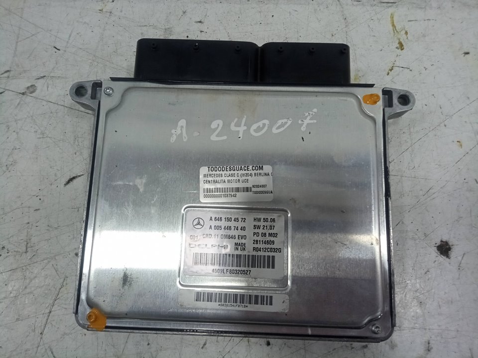 CENTRALITA MOTOR UCE MERCEDES-BENZ CLASE C (W204) BERLINA C 220 CDI (204.008)