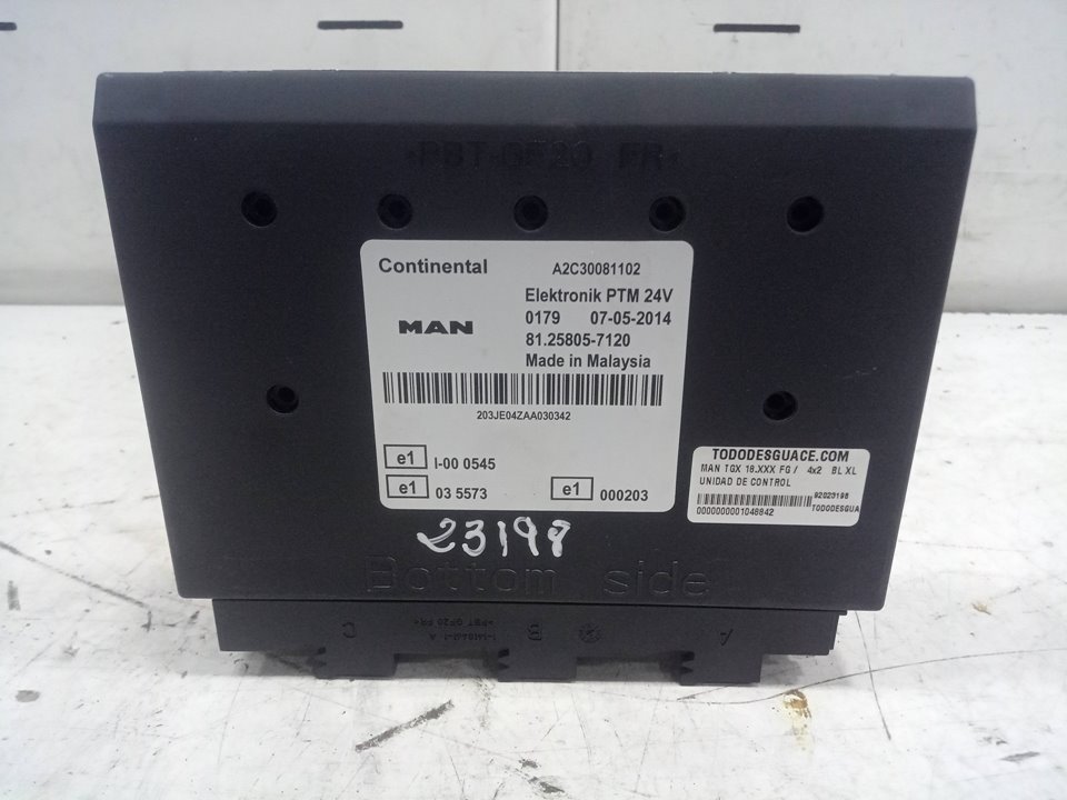 UNIDAD DE CONTROL MAN TGX 18.XXX FG /   4x2   BL XL