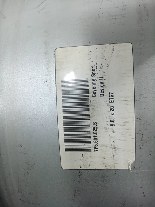 JUEGO LLANTAS ALUMINIO PORSCHE CAYENNE (TYP 92AA) Diesel