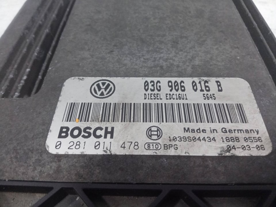 CENTRALITA MOTOR UCE VOLKSWAGEN GOLF V BERLINA (1K1) Conceptline (E)