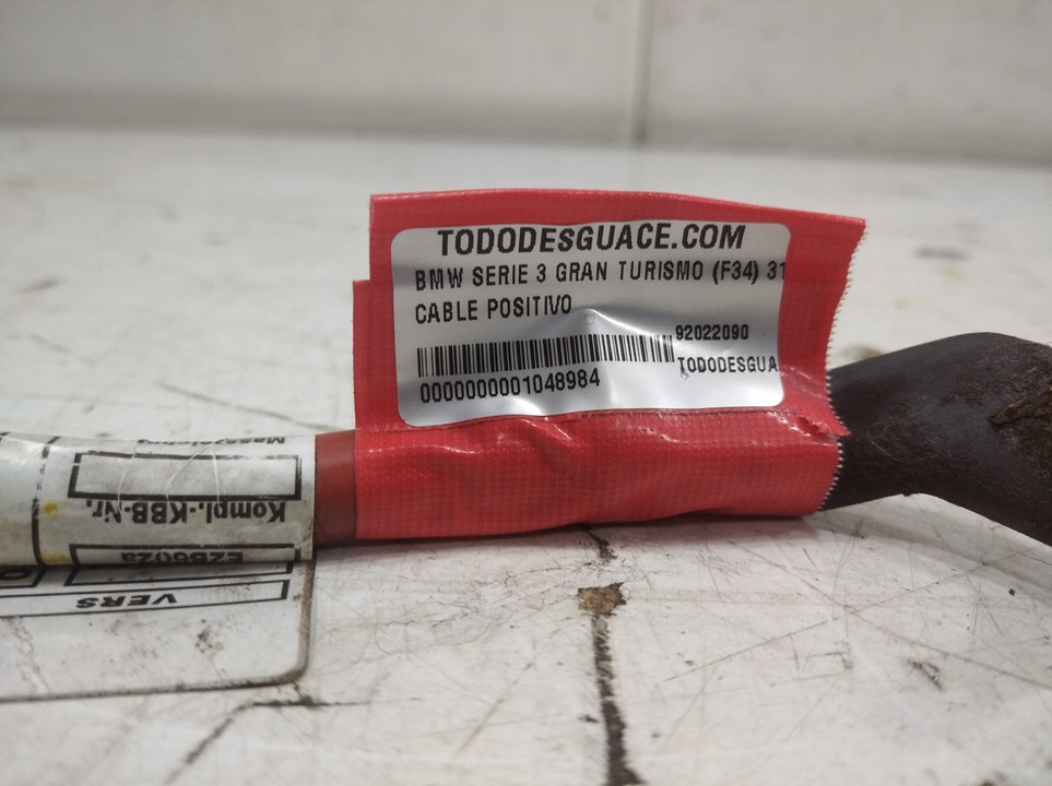 CABLE POSITIVO BMW SERIE 3 GRAN TURISMO (F34) 318d   |   03.13 - 12.15