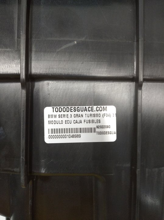 MODULO ECU CAJA FUSIBLES BMW SERIE 3 GRAN TURISMO (F34) 318d   |   03.13 - 12.15