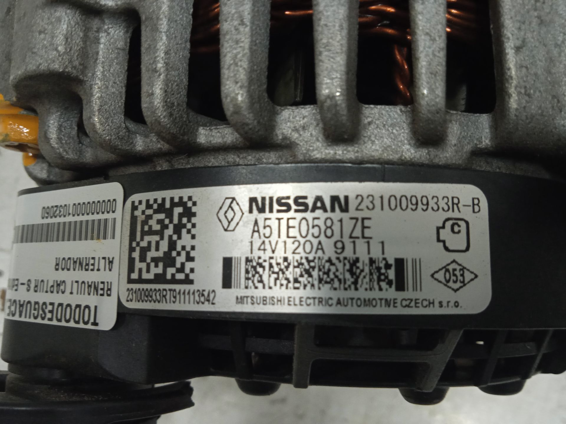 ALTERNADOR RENAULT CAPTUR S-Edition