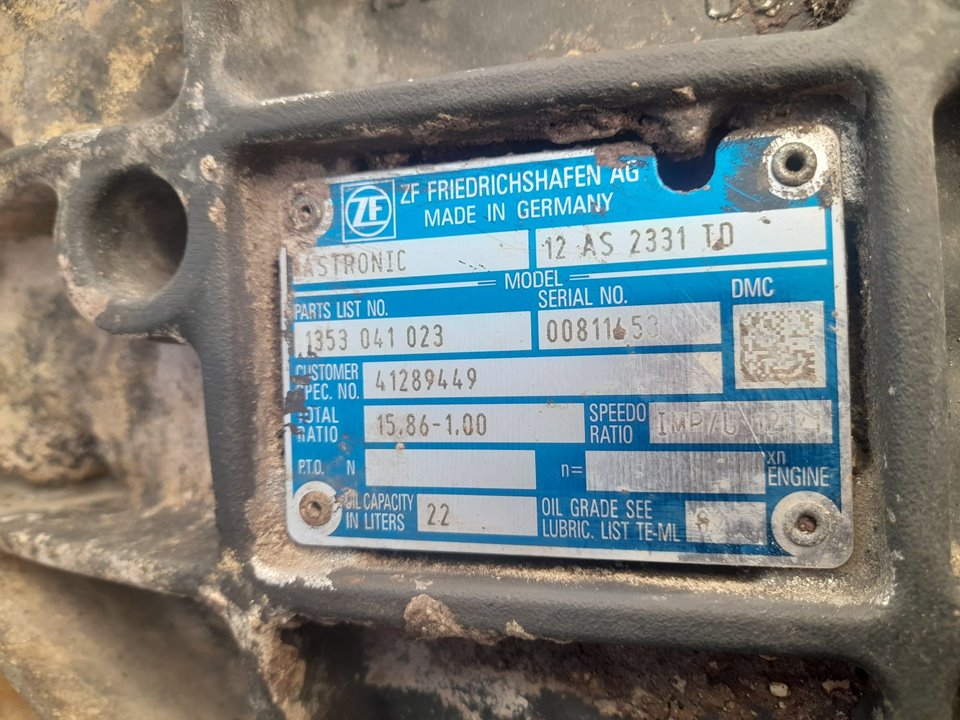 CAJA CAMBIOS AUTOMATICA IVECO STRALIS (AS) FSA T/FP LT 4x2 Gran espacio