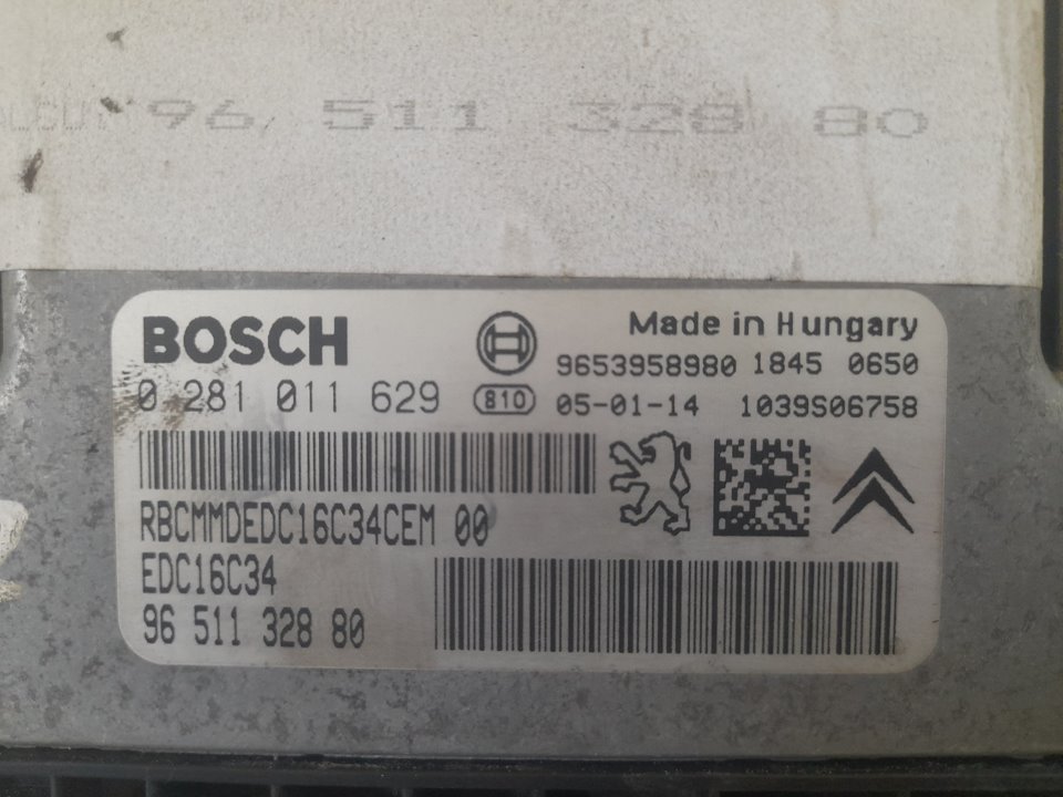 CENTRALITA MOTOR UCE CITROEN C4 BERLINA 1.6 16V HDi FAP
