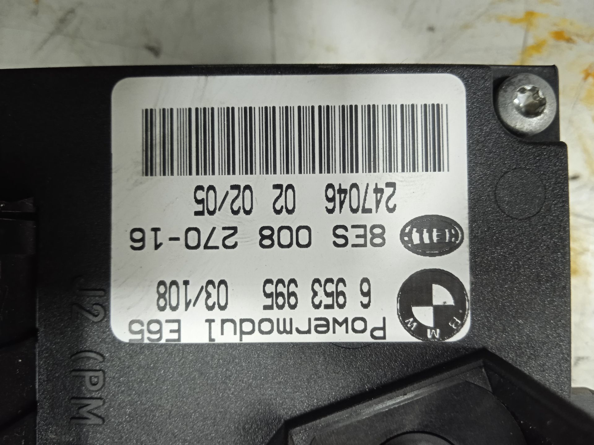MODULO ELECTRONICO BMW SERIE 7 (E65/E66) 3.6 V8 32V CAT
