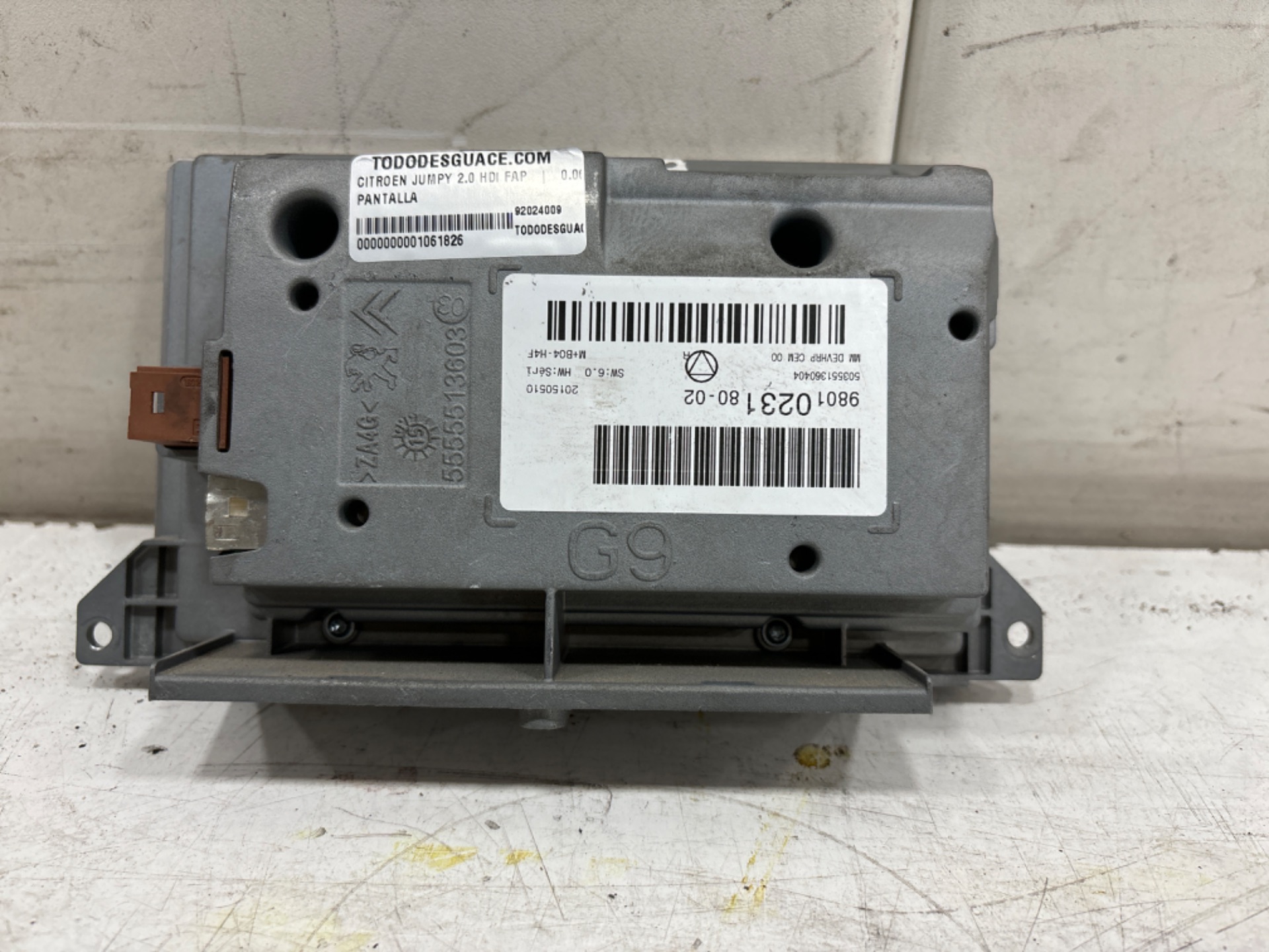 PANTALLA CITROEN JUMPY 2.0 HDi FAP