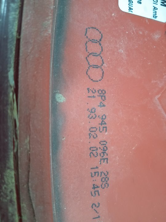 PILOTO TRASERO DERECHO AUDI A3 SPORTBACK (8P) 2.0 TDI Ambiente (DPF)