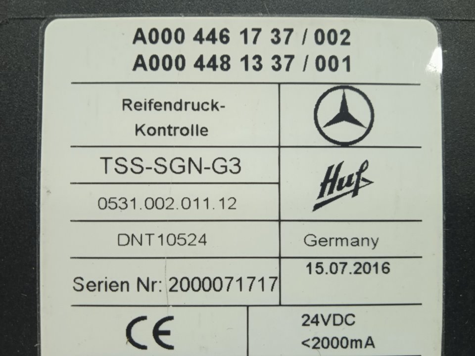 UNIDAD DE CONTROL MERCEDES-BENZ ACTROS BM 963.XXX 2-ACHSER 18XX 4x2 SZM L BigSpace