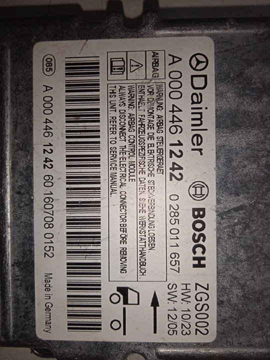 CENTRALITA AIRBAG MERCEDES-BENZ ACTROS BM 963.XXX 2-ACHSER 18XX 4x2 SZM L BigSpace