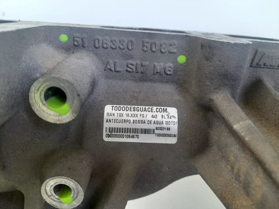 ANTECUERPO BOMBA DE AGUA MOTOR MAN TGX 18.XXX FG /   4x2   BL XL