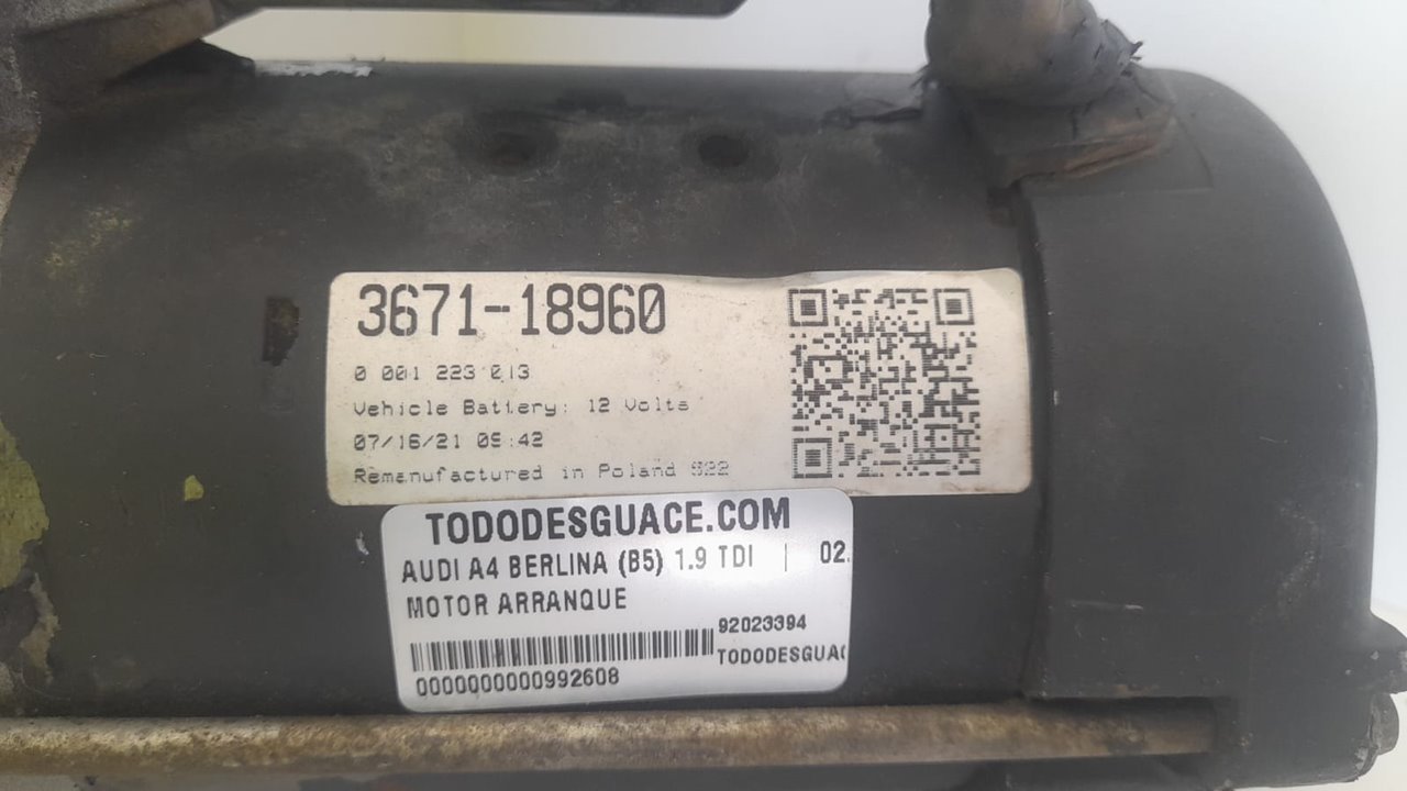 MOTOR ARRANQUE foto 4