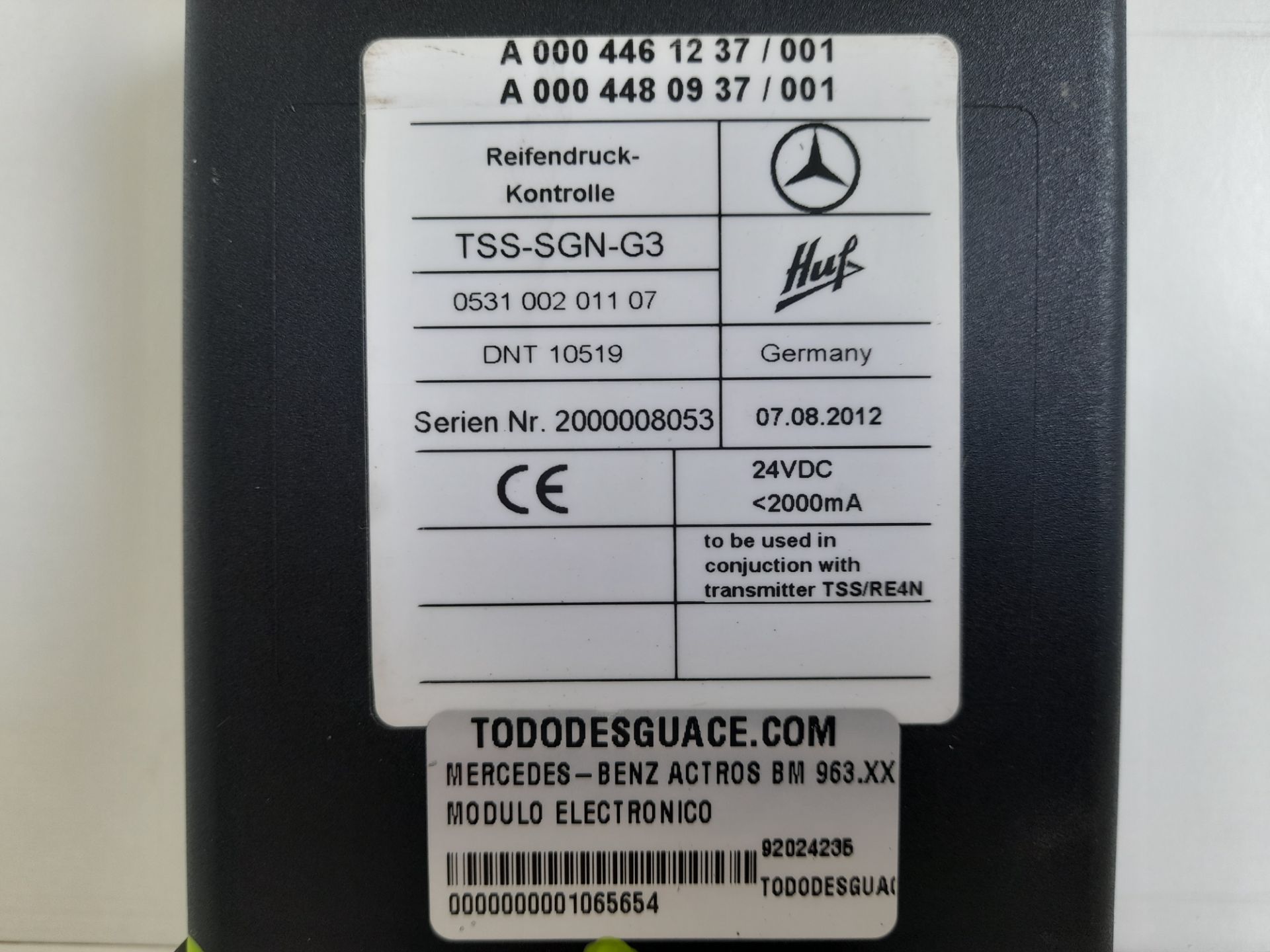 MODULO ELECTRONICO MERCEDES-BENZ ACTROS BM 963.XXX 2-ACHSER 18XX 4x2 Fahrgestell L ClassicSpace