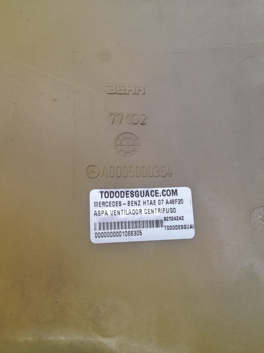 ASPA VENTILADOR CENTRIFUGO MERCEDES-BENZ HTAE 07 A48F20
