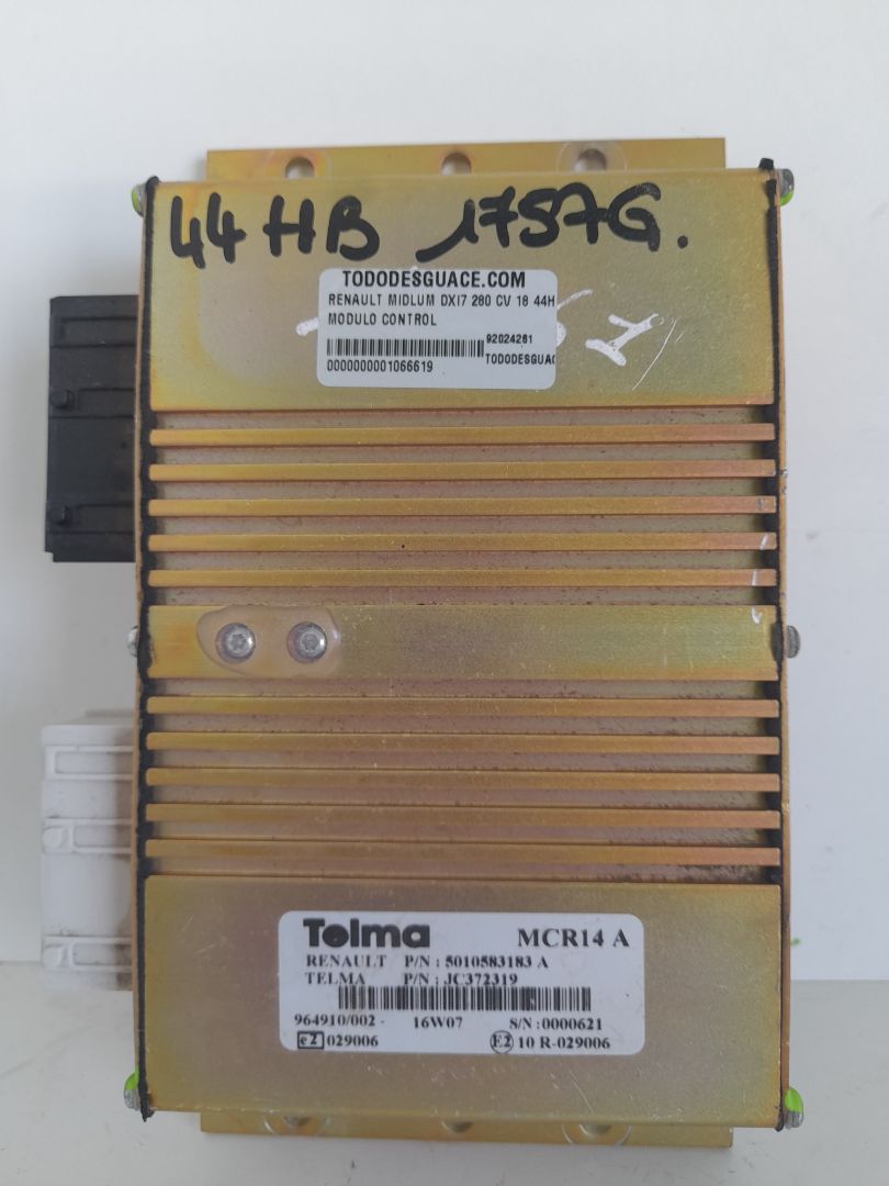 MODULO CONTROL RENAULT MIDLUM FG   XXX.12                   E5 Cabina doble