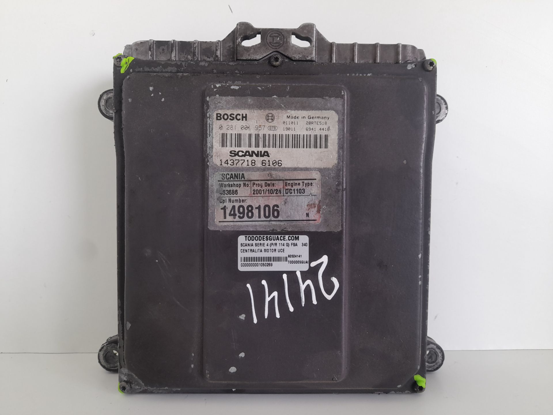 CENTRALITA MOTOR UCE SCANIA SERIE 4 (P/R 114 G) FSA   340 (4X2)  E2/E3 Largo CP 19 B
