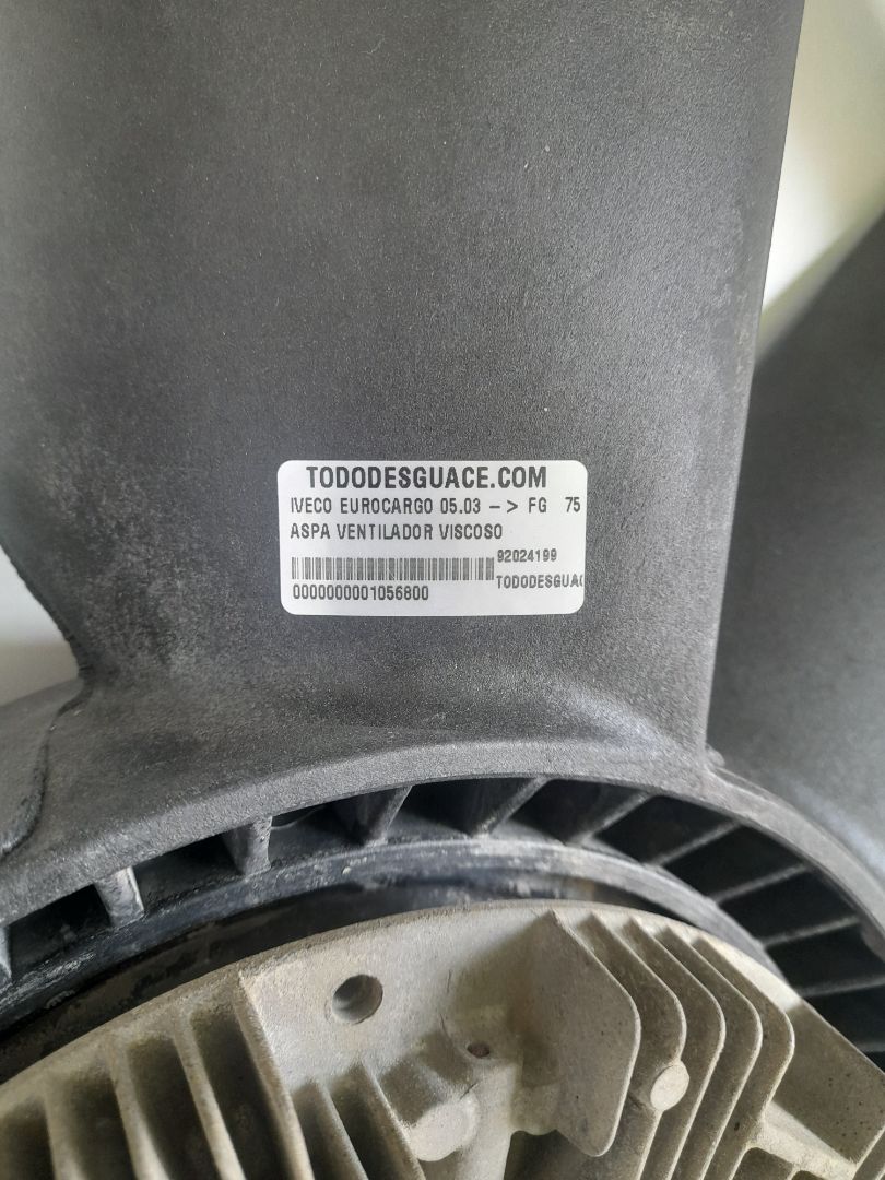 ASPA VENTILADOR VISCOSO IVECO EUROCARGO 05.03 -> FG   75 E Tráfico urbano