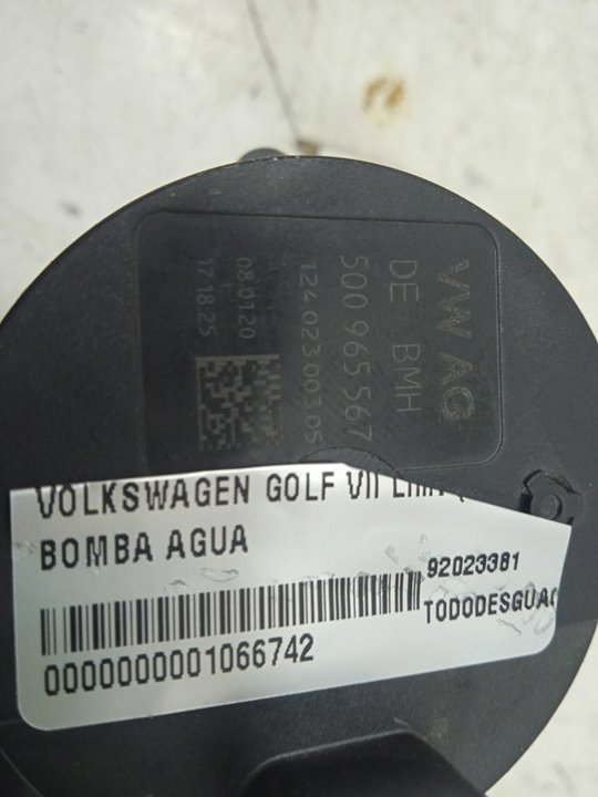 BOMBA AGUA VOLKSWAGEN GOLF VII LIM. (BQ1) Advance