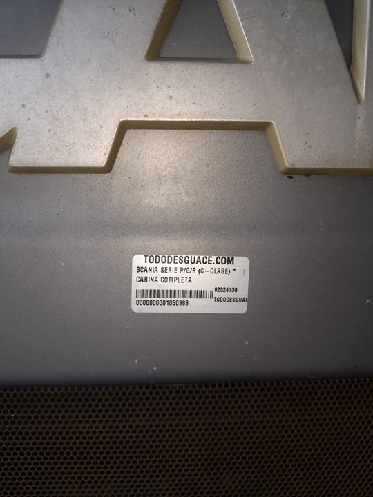 CABINA COMPLETA SCANIA SERIE P/G/R (C-CLASE) *