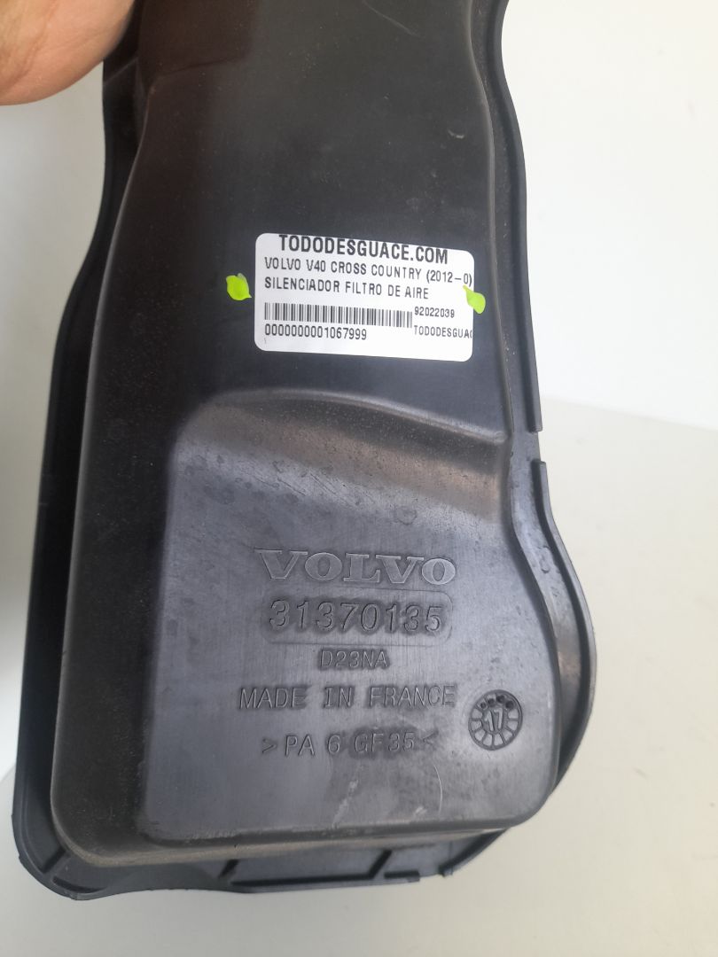 SILENCIADOR FILTRO DE AIRE VOLVO V40 CROSS COUNTRY (2012-0) Basis