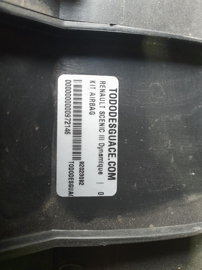 KIT AIRBAG RENAULT SCENIC III Dynamique   |   05.10 - 12.15