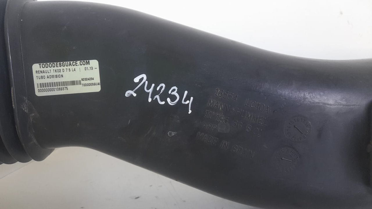 TUBO ADMISION RENAULT TK02 D 7 5 L4