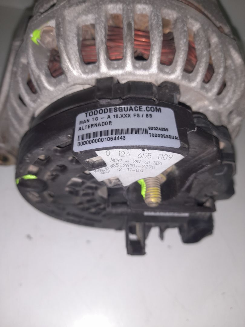 ALTERNADOR MAN TG - A 18.XXX FG / BB               (E3/E4) L