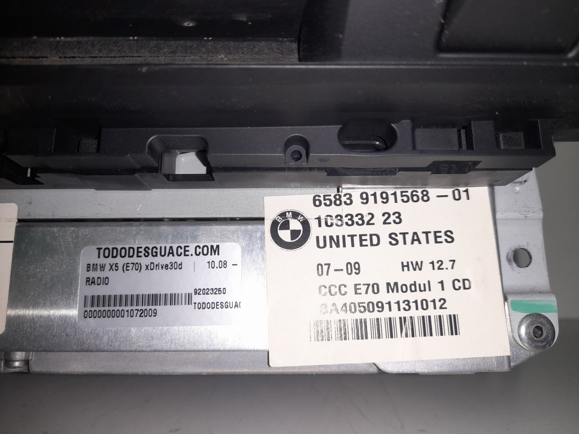RADIO BMW X5 (E70) xDrive30d