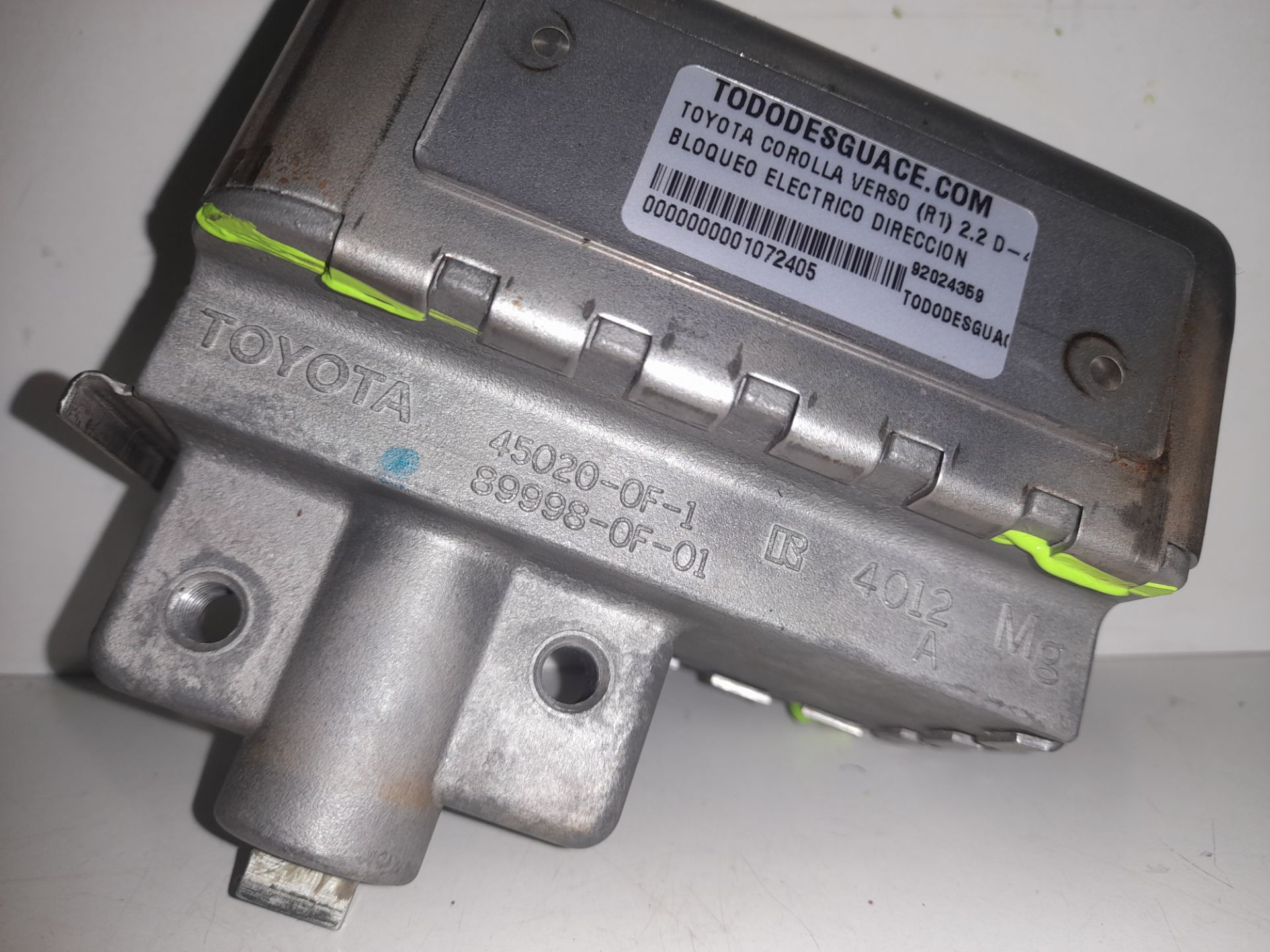 BLOQUEO ELECTRICO DIRECCION TOYOTA COROLLA VERSO (R1) 2.2 D-4D Luna