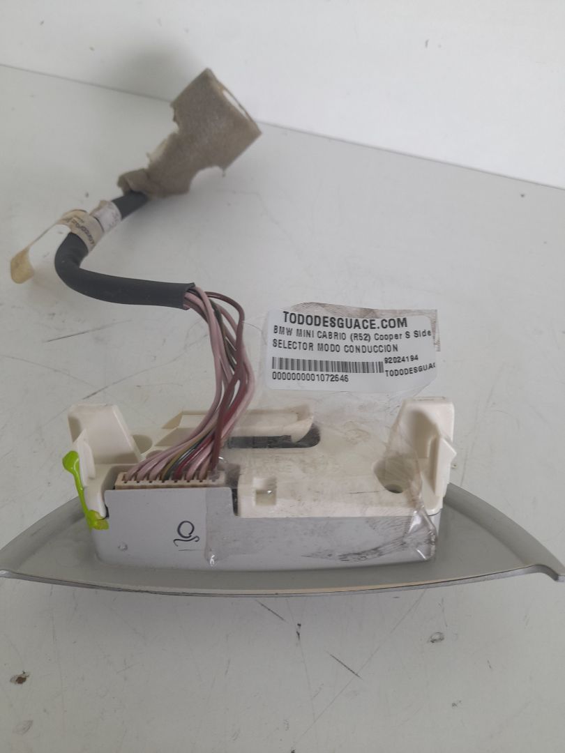 SELECTOR MODO CONDUCCION BMW MINI CABRIO (R52) Cooper S Sidewalk