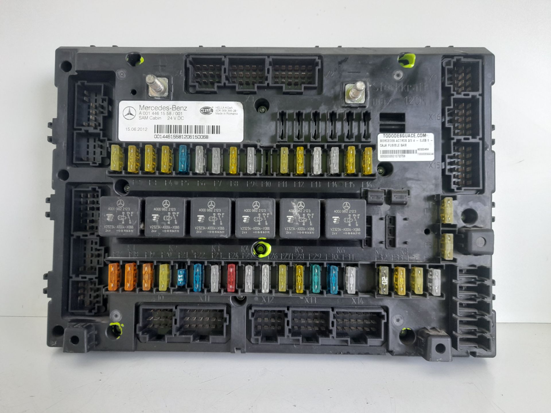 CAJA FUSIBLE SAM MERCEDES ACTROS 2/3 4 - EJES 8 - CIL. *   |   0.03 - 0.13
