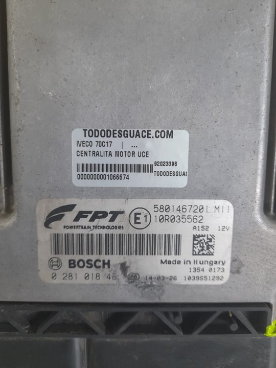 CENTRALITA MOTOR UCE IVECO 70C17 IVECO 70C17