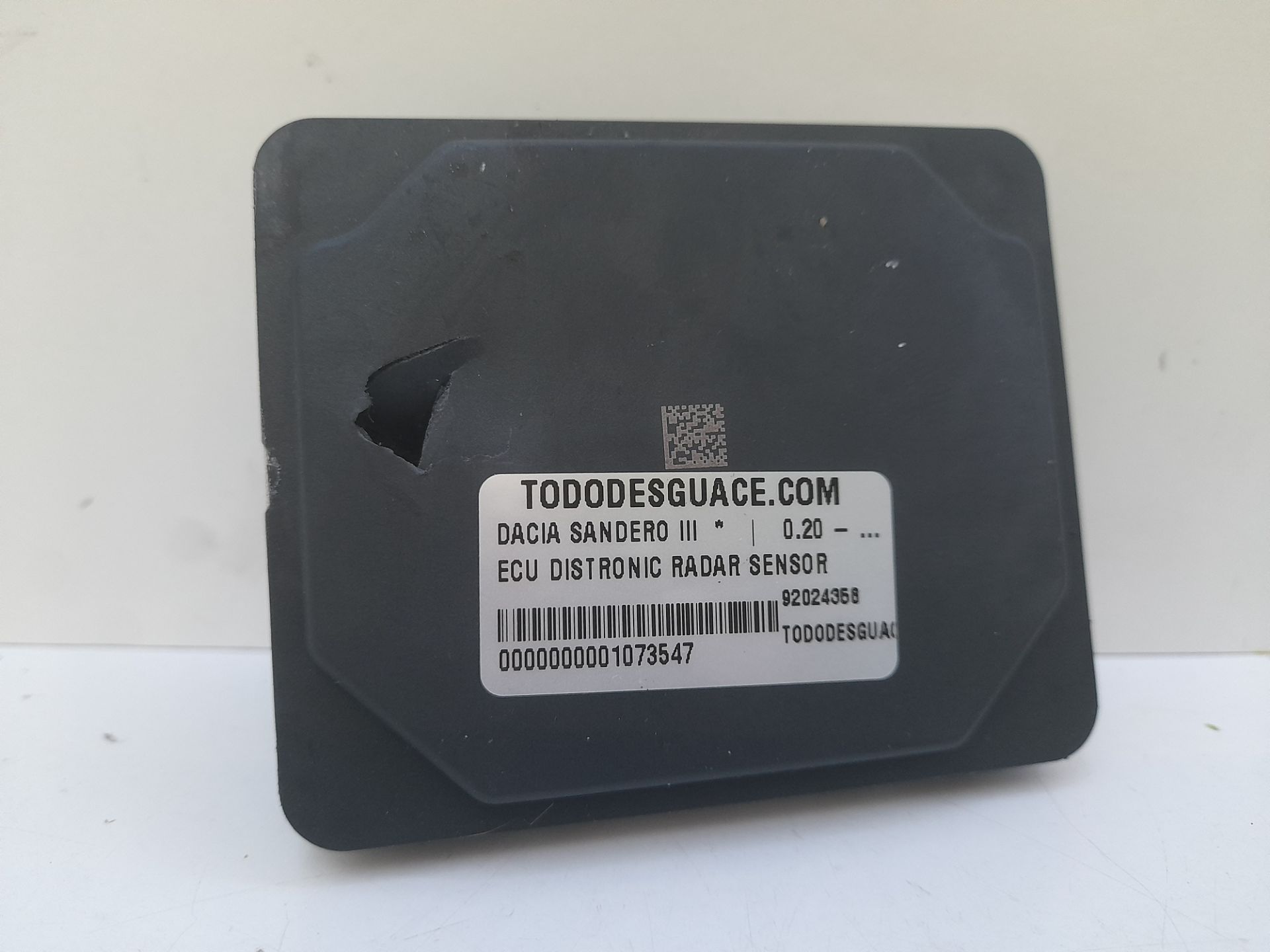 ECU DISTRONIC RADAR SENSOR DACIA SANDERO III *