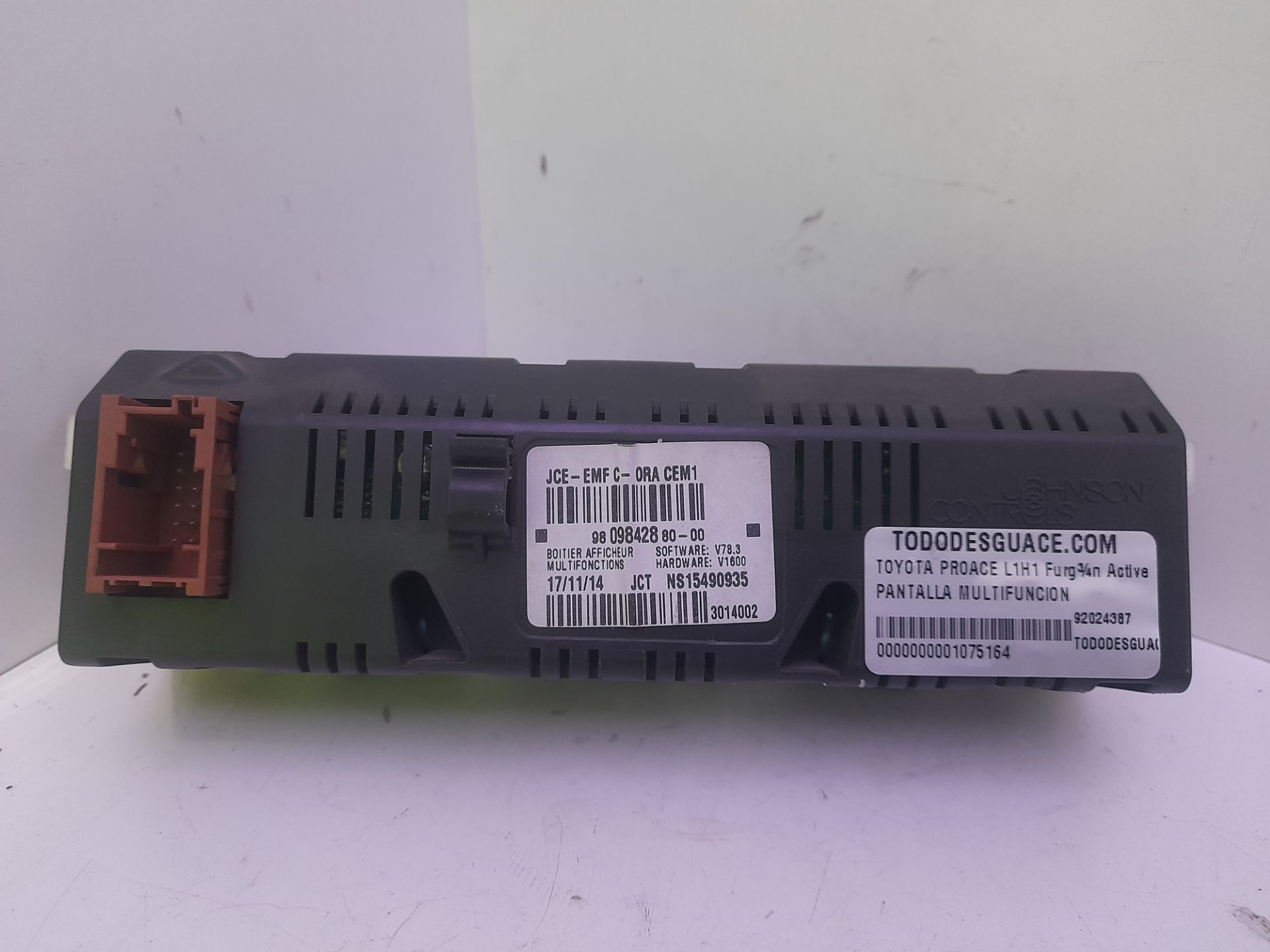 PANTALLA MULTIFUNCION TOYOTA PROACE L1H1 Furgón Active