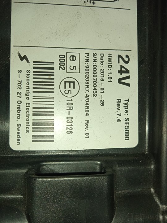 TACOGRAFO MAN TGS 18.XXX FSA / 4x2   LLS M (Largura mediana)