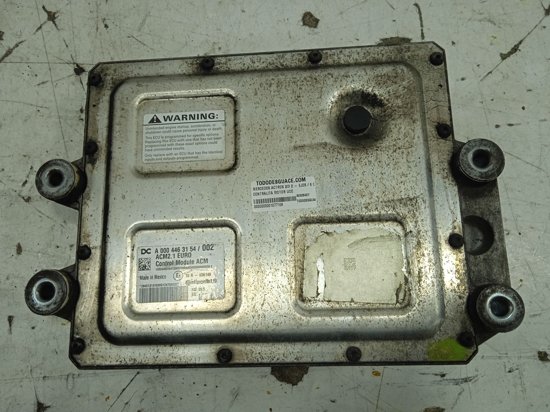 CENTRALITA MOTOR UCE MERCEDES-BENZ ACTROS 2/3 2 - EJES / 6 CIL. *