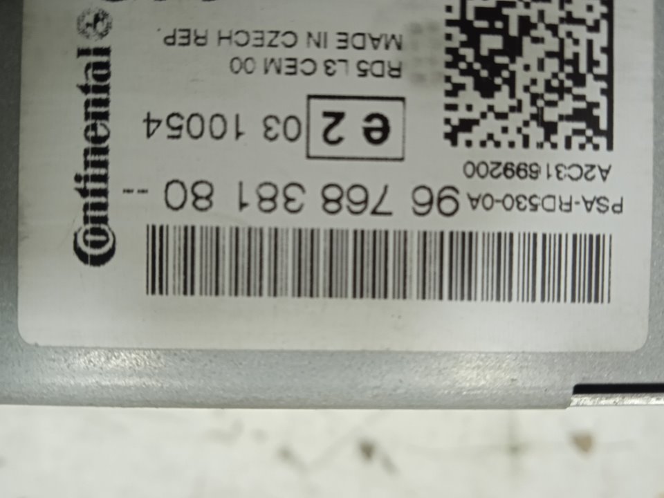 SISTEMA AUDIO / RADIO CD CITROEN C4 LIM. Collection   |   12.11 - 12.14