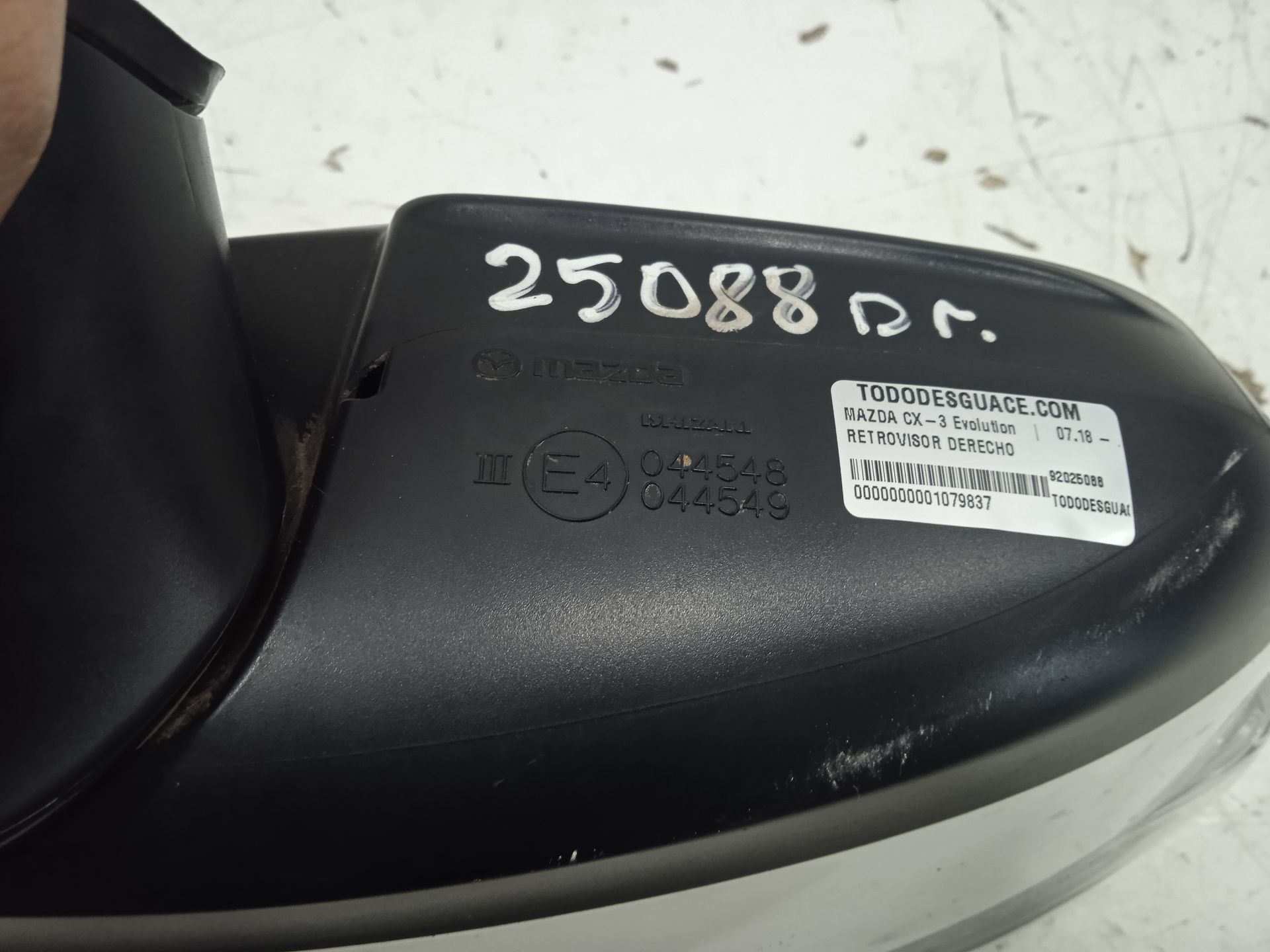 RETROVISOR DERECHO MAZDA CX-3 Evolution