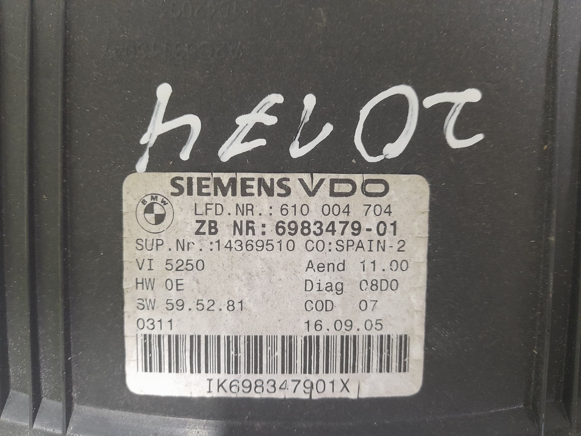 CUADRO INSTRUMENTOS BMW SERIE 3 TOURING (E91) 320i   |   09.05 - 12.07