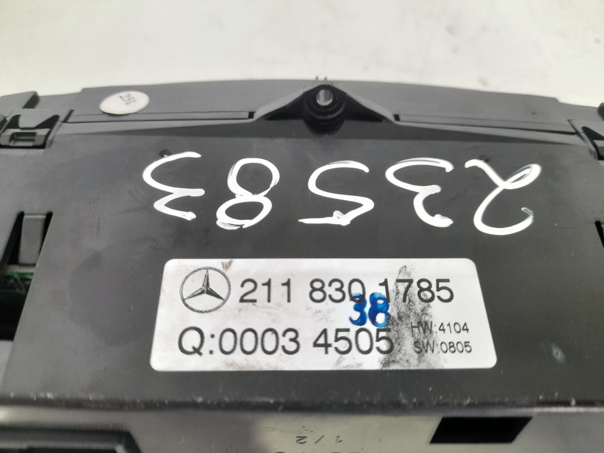MANDO CLIMATIZADOR MERCEDES-BENZ CLASE E (W211) BERLINA E 320 CDI (211.022)