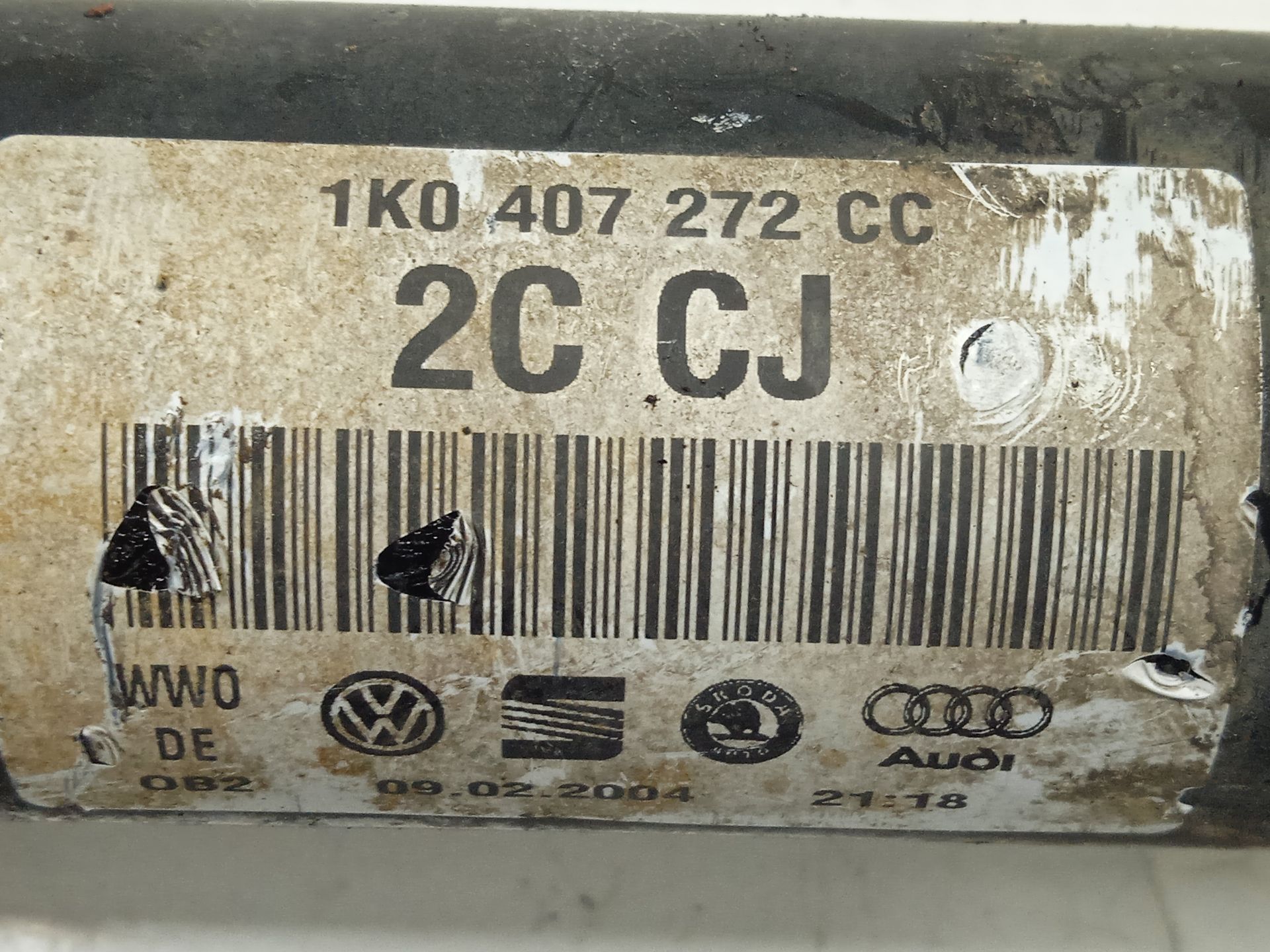 TRANSMISION DELANTERA DERECHA VOLKSWAGEN GOLF V BERLINA (1K1) Conceptline (E)