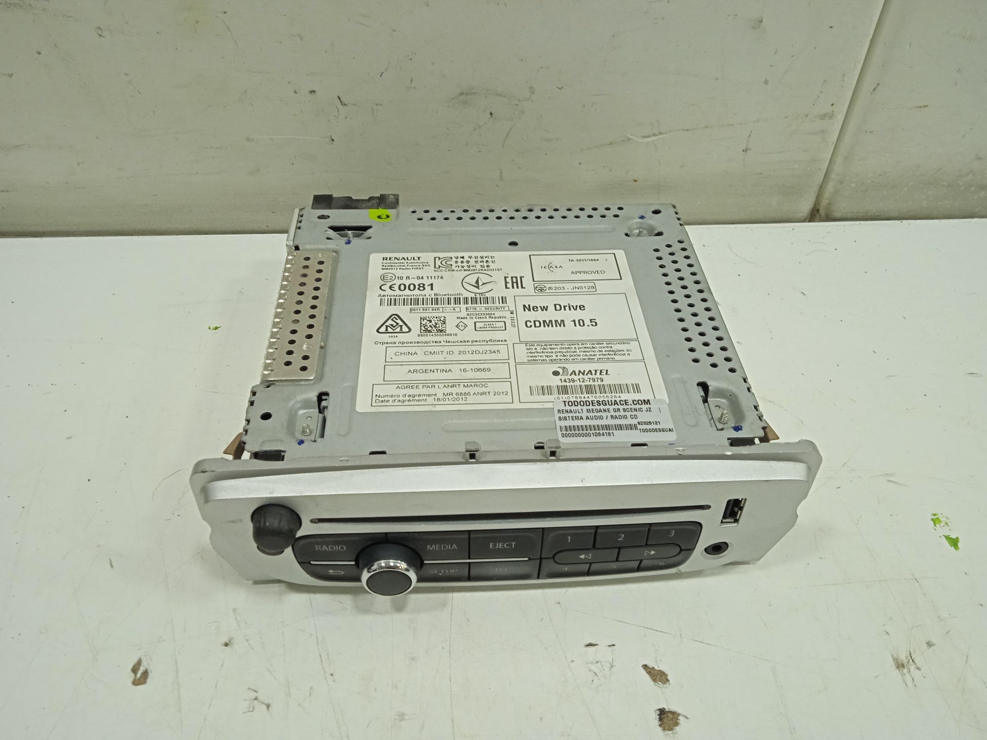 SISTEMA AUDIO / RADIO CD RENAULT MEGANE GR SCENIC JZ